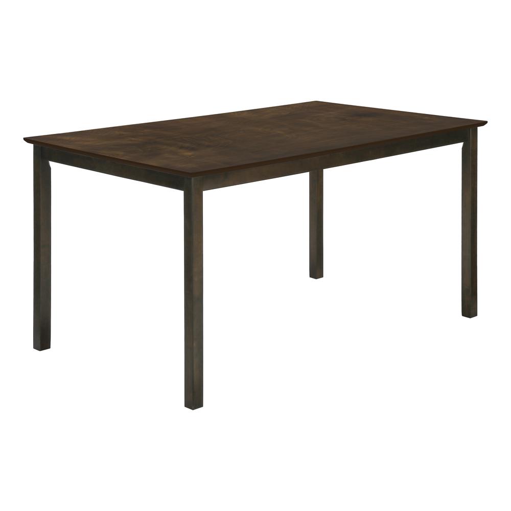 Dining Table, 60 Rectangular, Kitchen, Dining Room, Brown Veneer. Picture 1