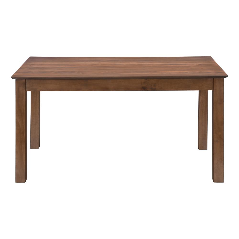 Dining Table, 60 Rectangular, Kitchen, Dining Room, Brown Veneer. Picture 2