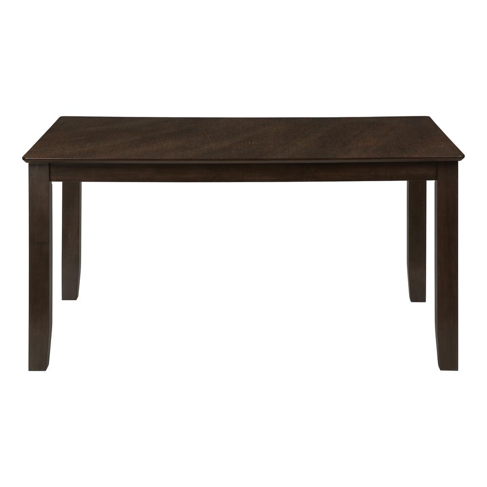 ="Dining Table, 60"" Rectangular, Dining Room, Kitchen, Brown Veneer, Transitio. Picture 2