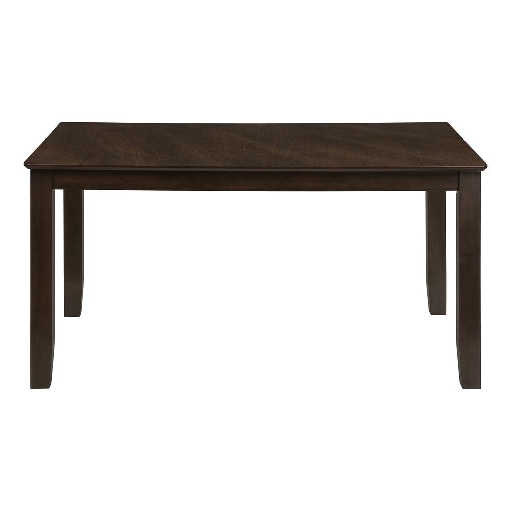 ="Dining Table, 60"" Rectangular, Dining Room, Kitchen, Brown Veneer, Transitio. Picture 4