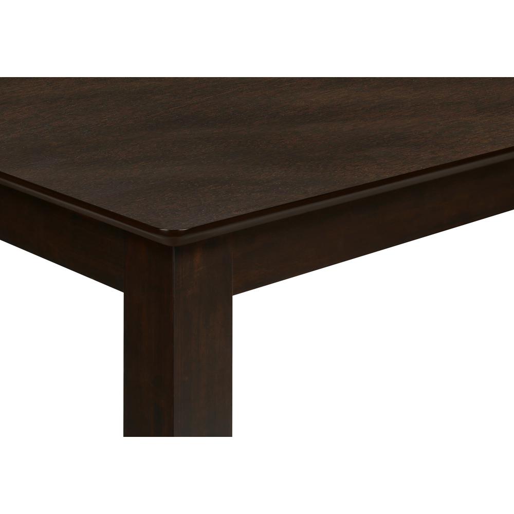 ="Dining Table, 60"" Rectangular, Dining Room, Kitchen, Brown Veneer, Transitio. Picture 6