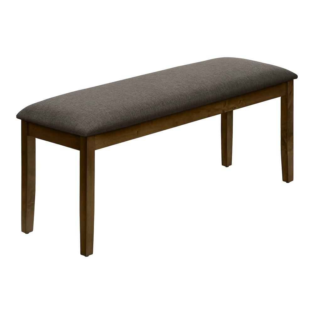Bench, 44 Rectangular, Upholstered, Wood, Dining Room, Kitchen, Entryway. Picture 1