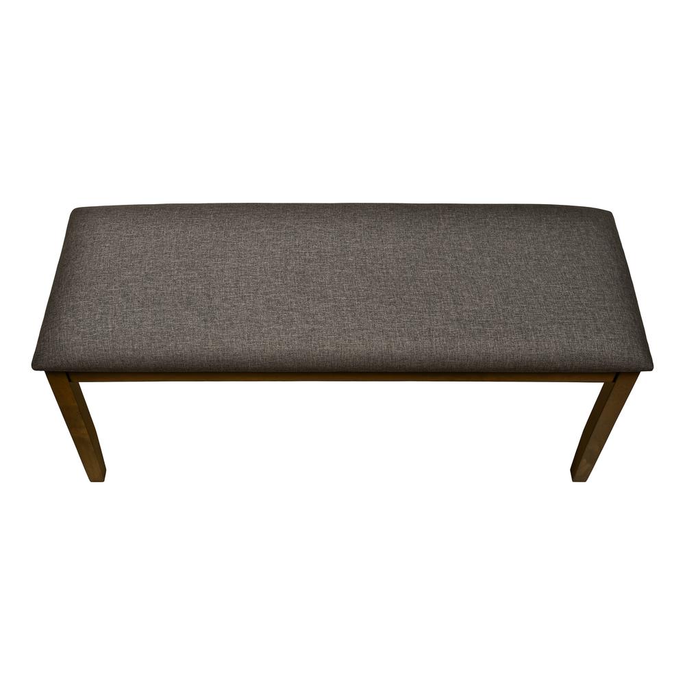 Bench, 44 Rectangular, Upholstered, Wood, Dining Room, Kitchen, Entryway. Picture 5