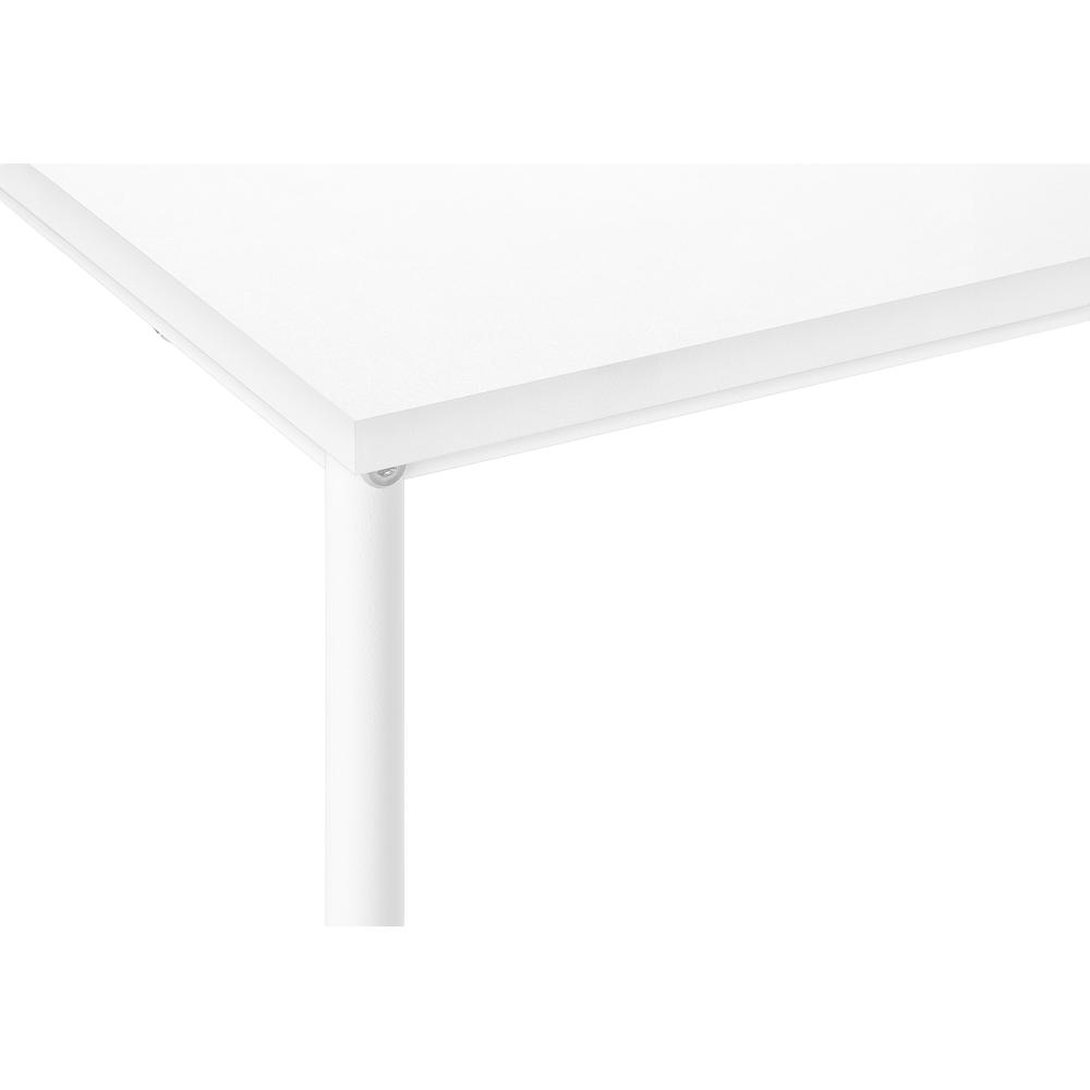 Accent Table, Side, End, Narrow, Small, 2 Tier, Living Room, Bedroom, White. Picture 5