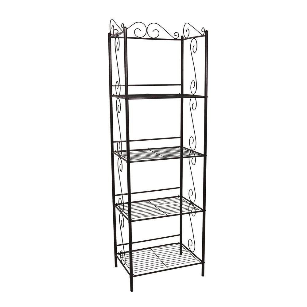 Bookshelf, Bookcase, Etagere, 4 Tier, 70H, Office, Bedroom, Brown. Picture 1