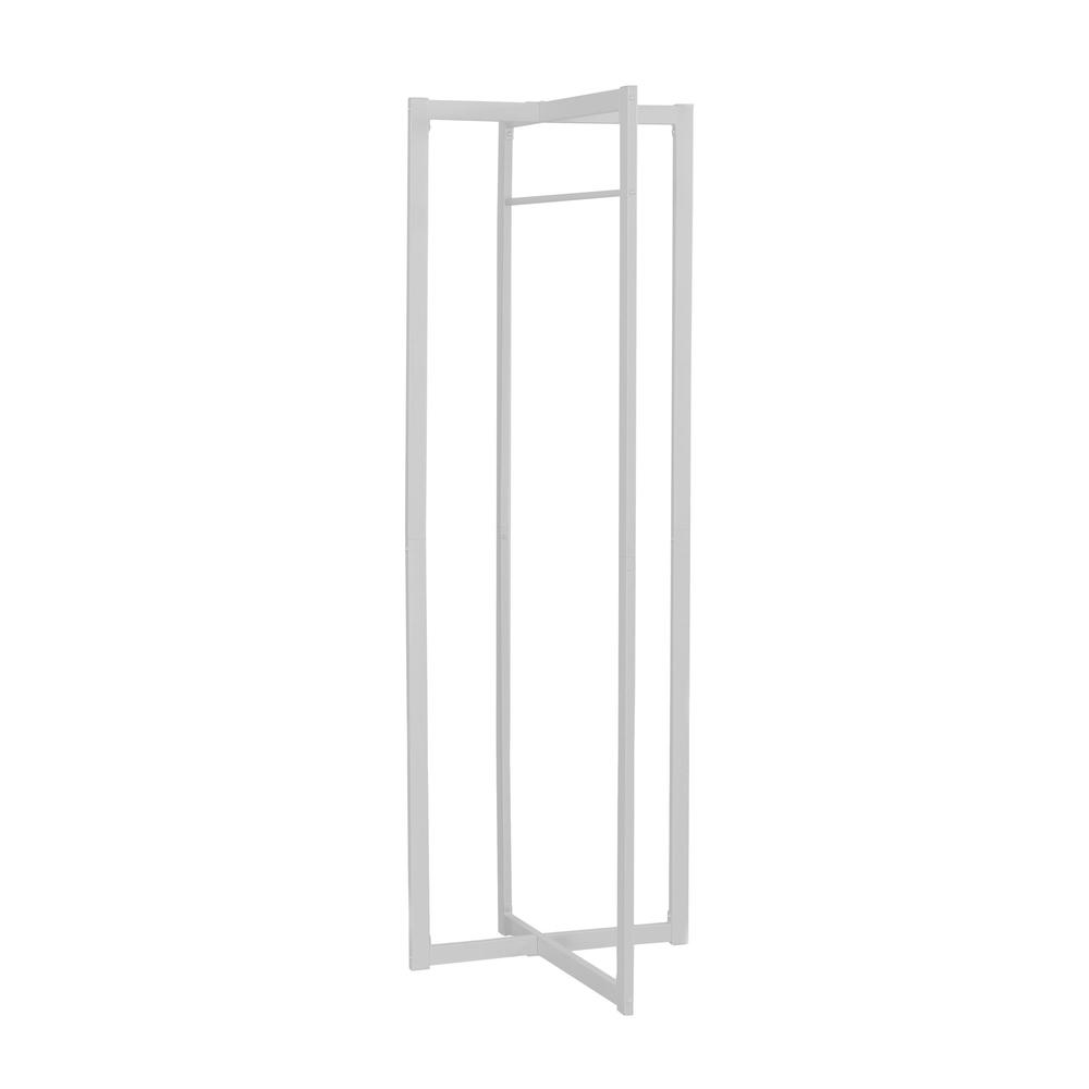 Coat Rack, Hall Tree, Free Standing, Hanging Bar, Entryway, 72H, Bedroom, White. Picture 1