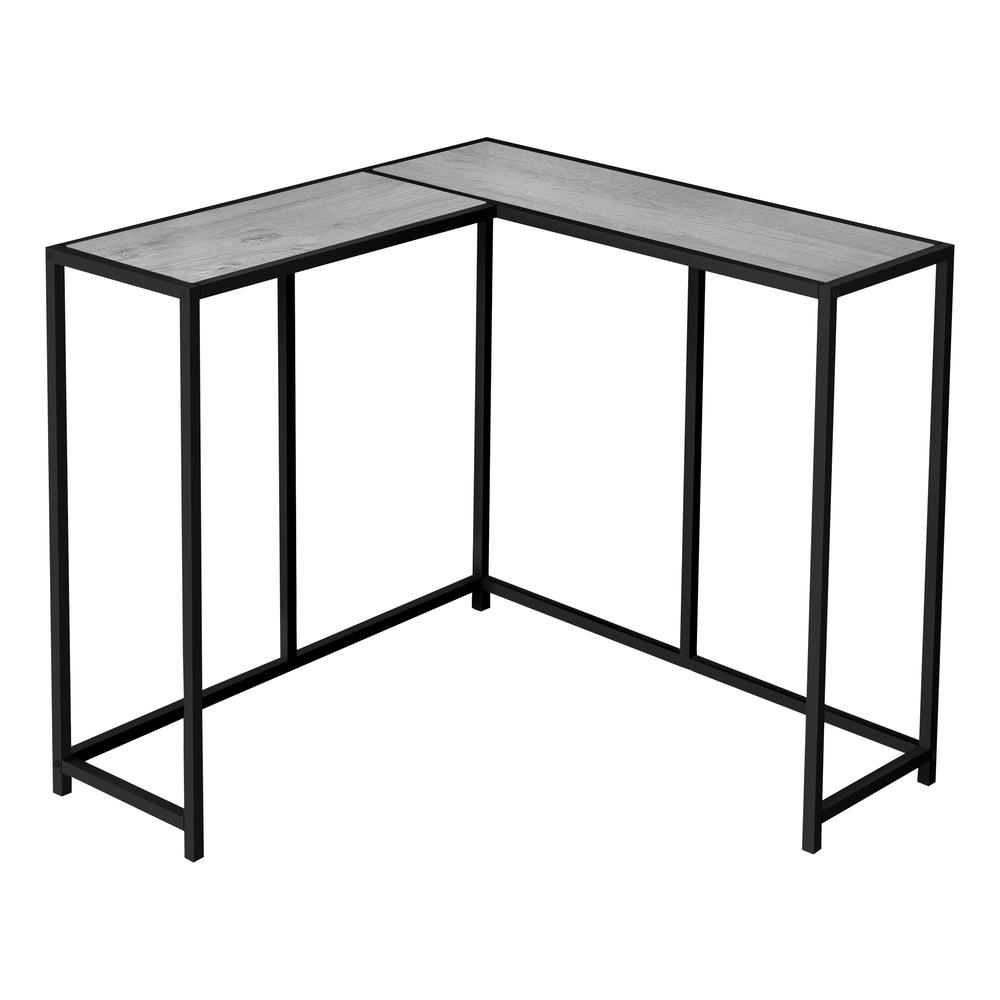 Accent Table, Console, Entryway, Narrow, Corner, Living Room, Bedroom, Grey. Picture 1
