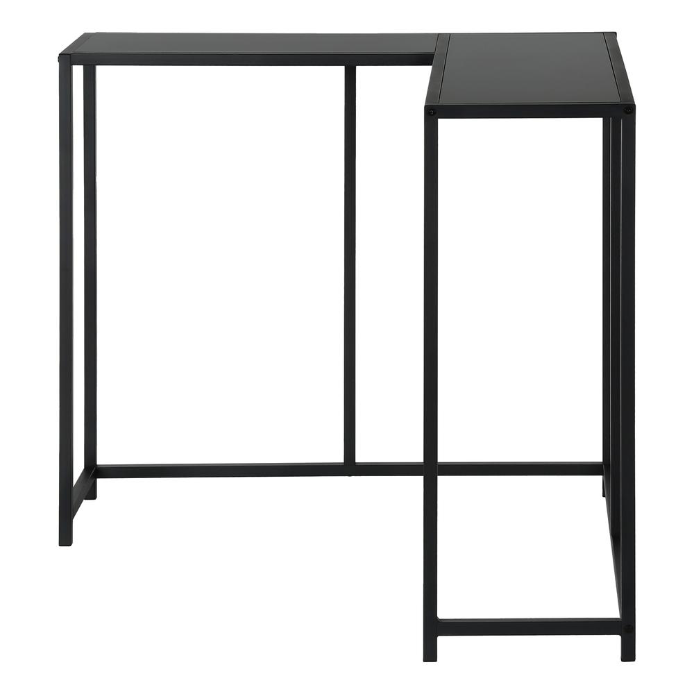 Accent Table, Console, Entryway, Narrow, Corner, Living Room, Bedroom, Black. Picture 2