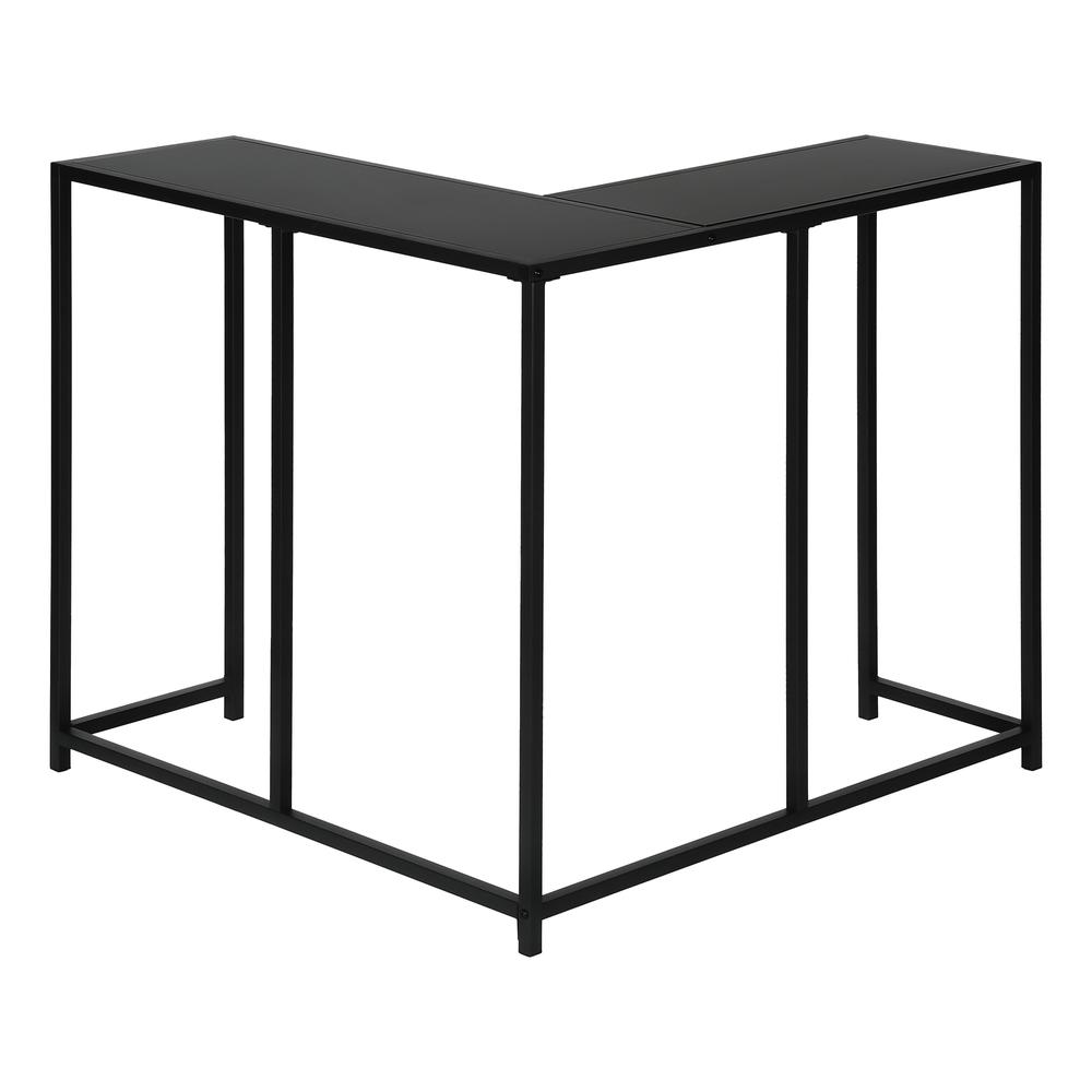 Accent Table, Console, Entryway, Narrow, Corner, Living Room, Bedroom, Black. Picture 3