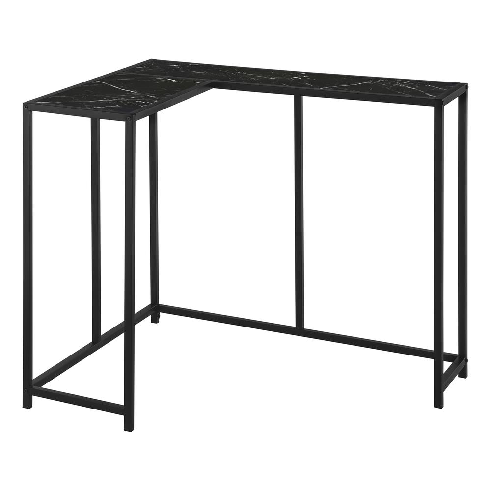 Accent Table, Console, Entryway, Narrow, Corner, Living Room, Bedroom, Black. Picture 1