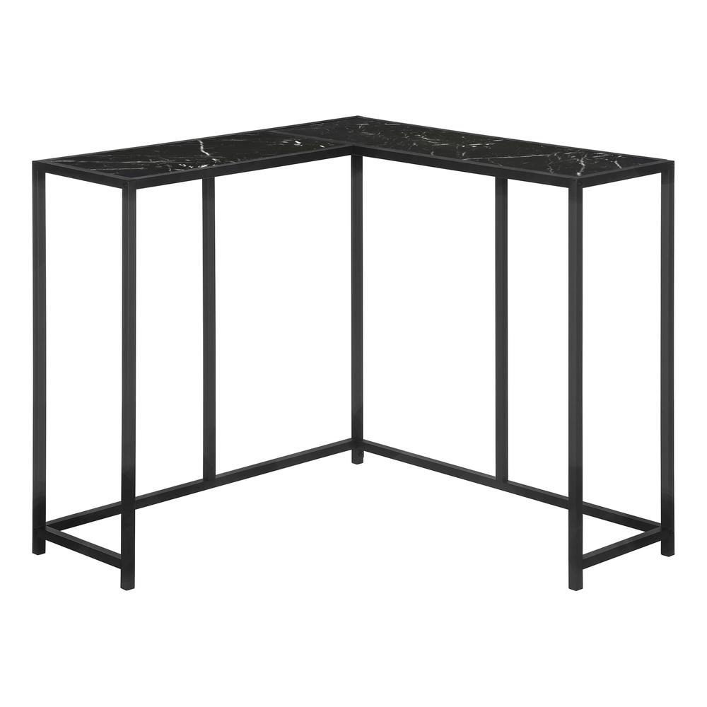 Accent Table, Console, Entryway, Narrow, Corner, Living Room, Bedroom, Black. Picture 2