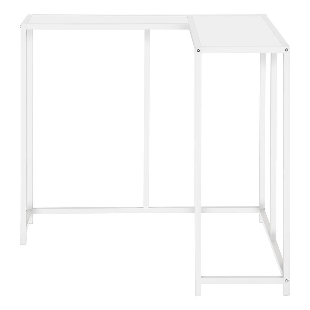 Accent Table, Console, Entryway, Narrow, Corner, Living Room, Bedroom, White. Picture 2