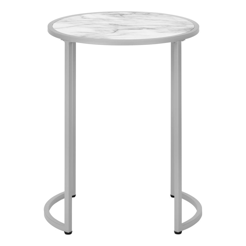 Accent Table, Side, Round, End, Nightstand, Lamp, Living Room, Bedroom. Picture 3