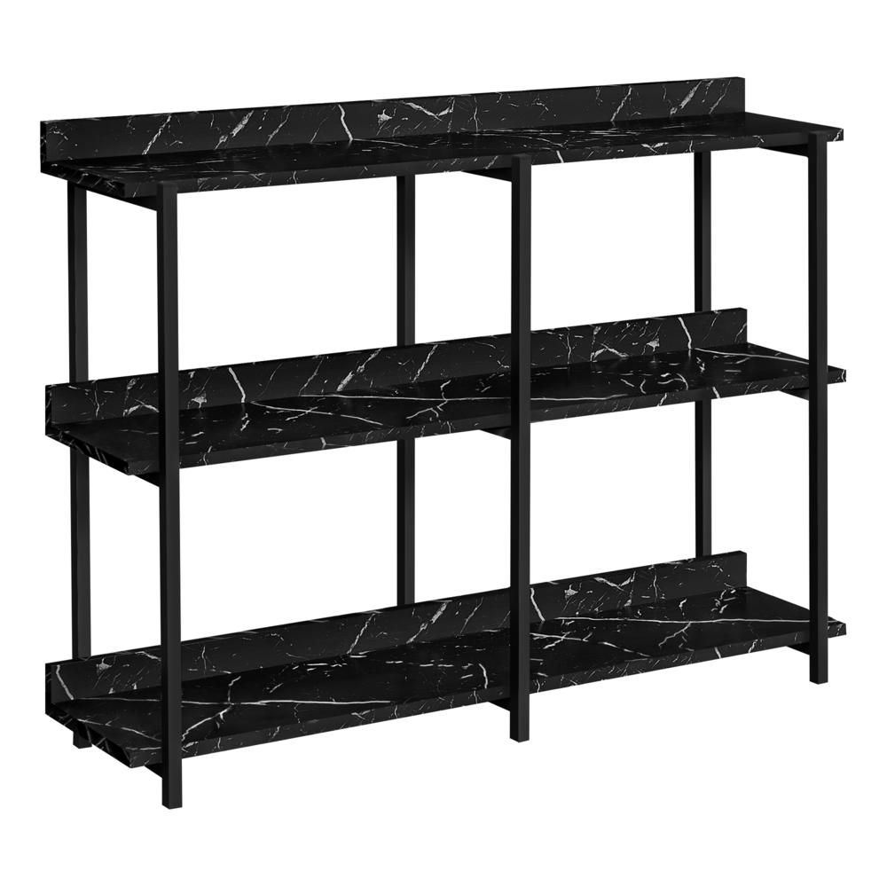 Accent Table, Console, Entryway, Narrow, Sofa, Living Room, Bedroom, Black. Picture 1