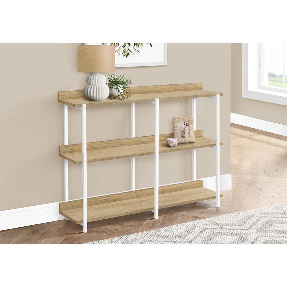 Accent Table, Console, Entryway, Narrow, Sofa, Living Room, Bedroom, Natural. Picture 9