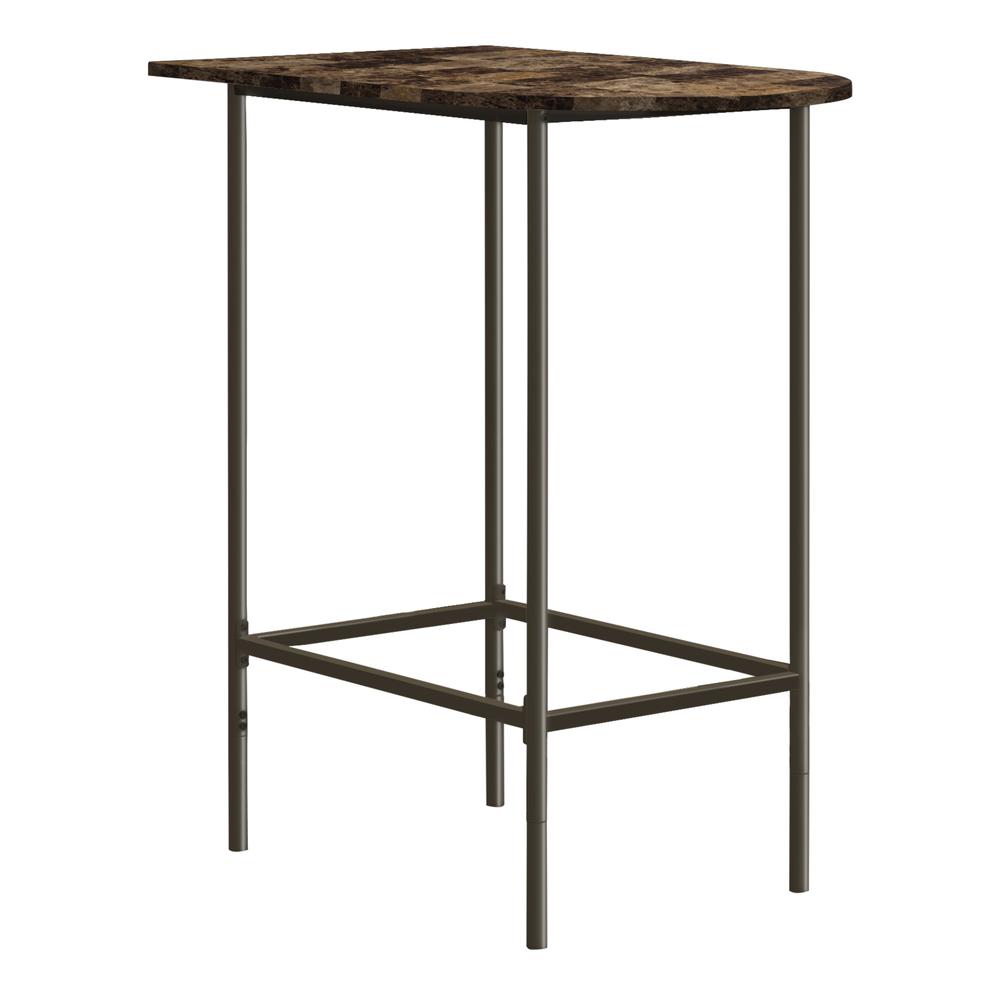Home Bar, Bar Table, Bar Height, Pub, 36 Rectangular, Small, Kitchen, Brown. Picture 1