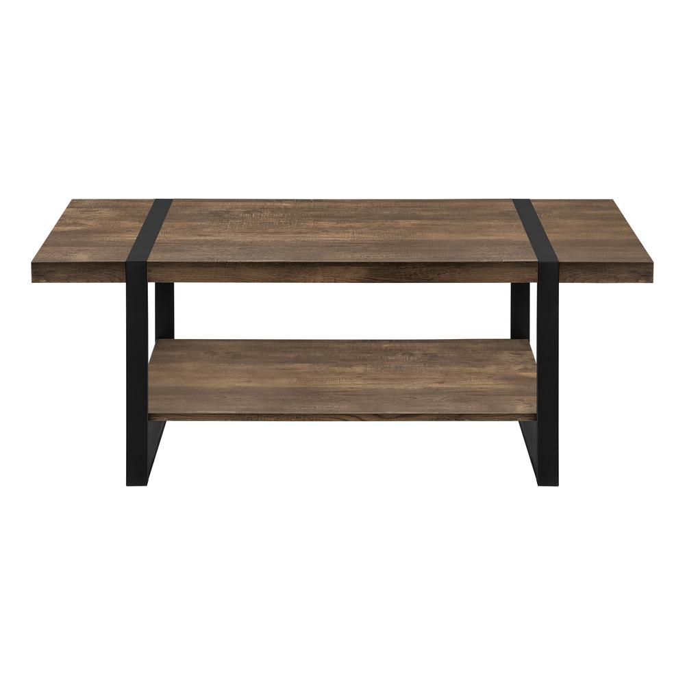 Coffee Table, Accent, Cocktail, Rectangular, Living Room, 48L, Brown Laminate. Picture 2