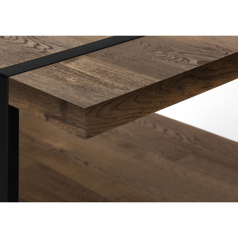 Coffee Table, Accent, Cocktail, Rectangular, Living Room, 48L, Brown Laminate. Picture 6