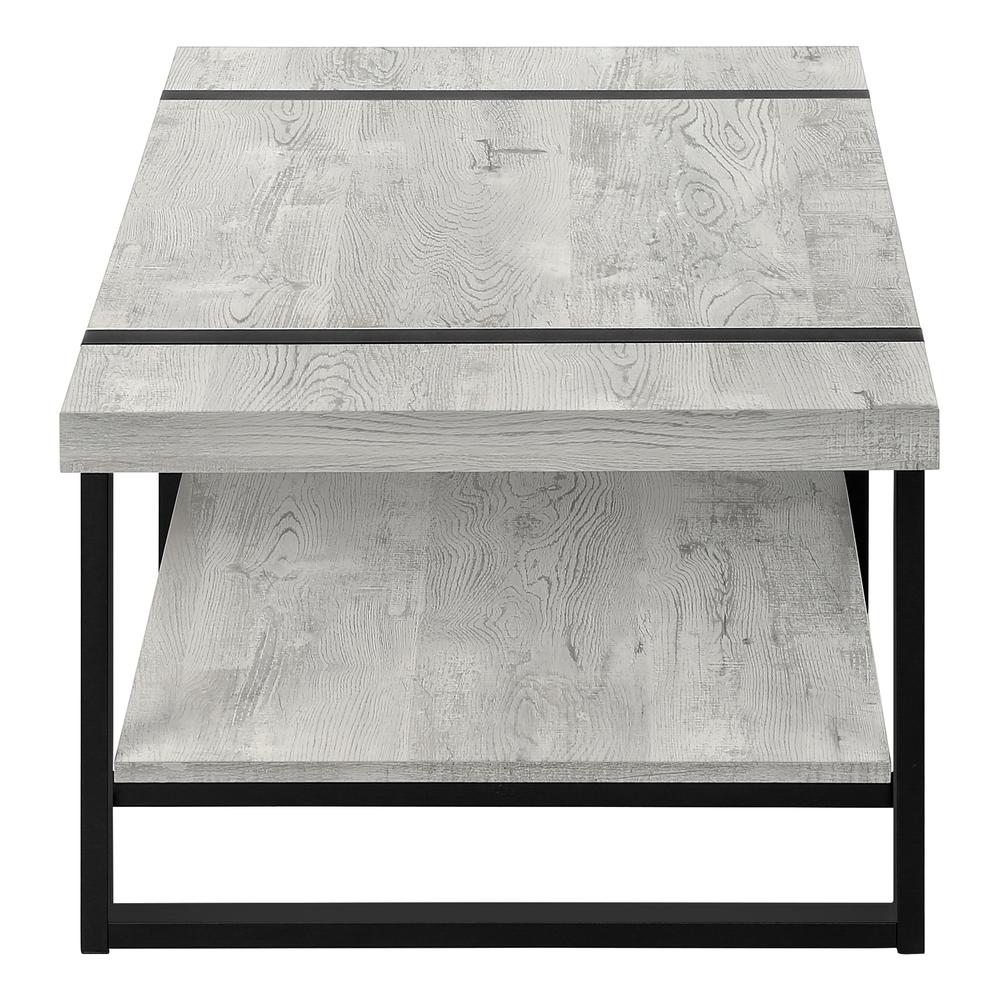 Coffee Table, Accent, Cocktail, Rectangular, Living Room, 48L, Grey Laminate. Picture 3