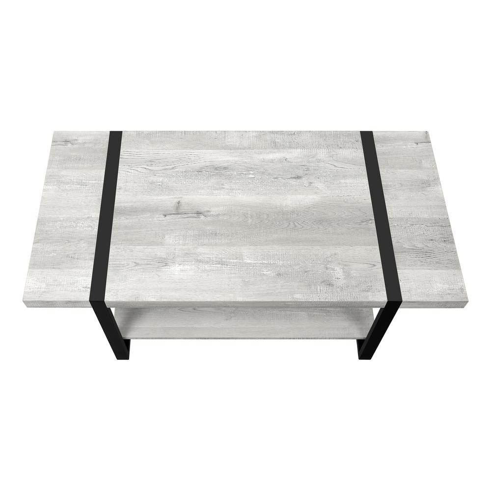 Coffee Table, Accent, Cocktail, Rectangular, Living Room, 48L, Grey Laminate. Picture 4