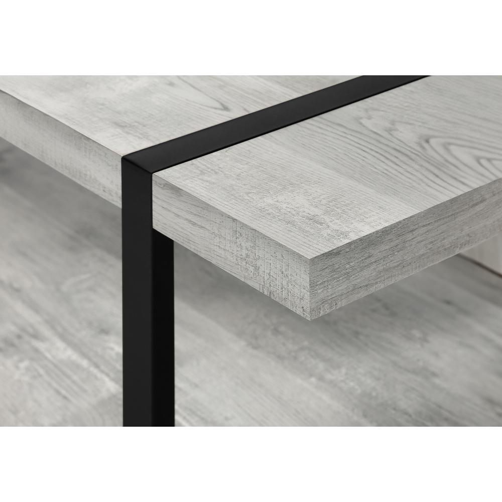 Coffee Table, Accent, Cocktail, Rectangular, Living Room, 48L, Grey Laminate. Picture 6