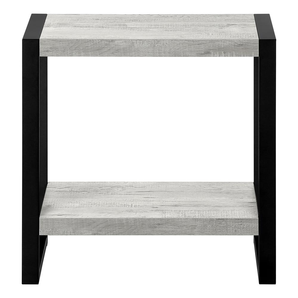 Accent Table, Side, End, Nightstand, Lamp, Living Room, Bedroom, Grey Laminate. Picture 2