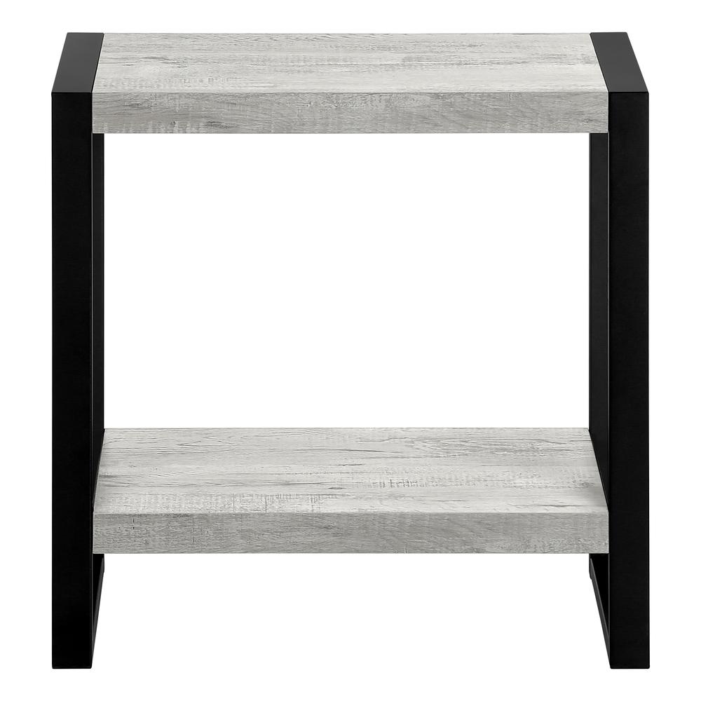 Accent Table, Side, End, Nightstand, Lamp, Living Room, Bedroom, Grey Laminate. Picture 4