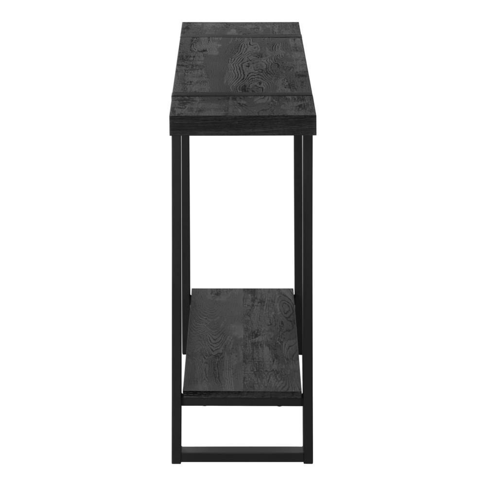 Accent Table, Console, Entryway, Narrow, Sofa, Living Room, Bedroom, Black. Picture 3