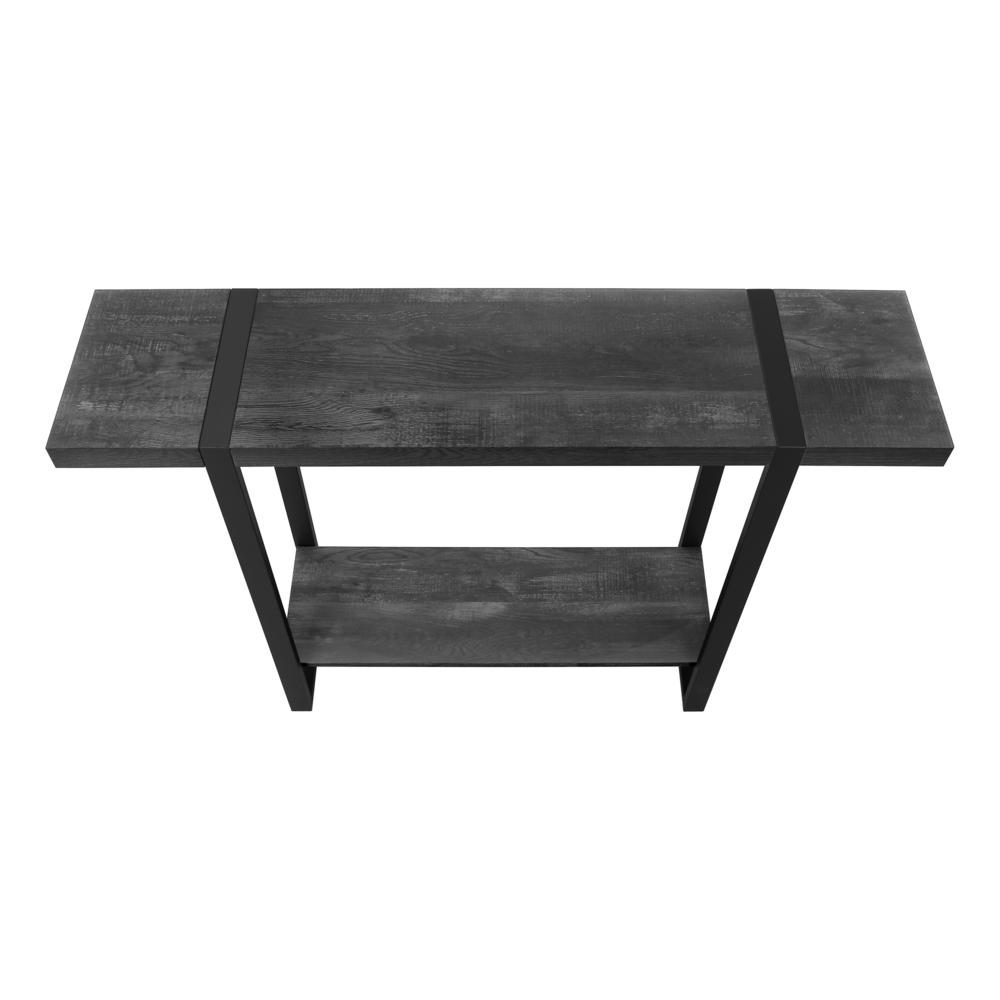 Accent Table, Console, Entryway, Narrow, Sofa, Living Room, Bedroom, Black. Picture 5