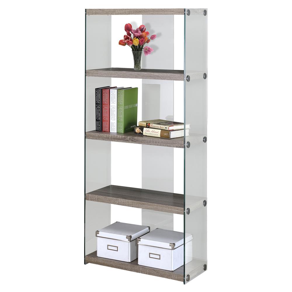 Bookshelf, Bookcase, Etagere, 5 Tier, 60H, Office, Bedroom. Picture 1