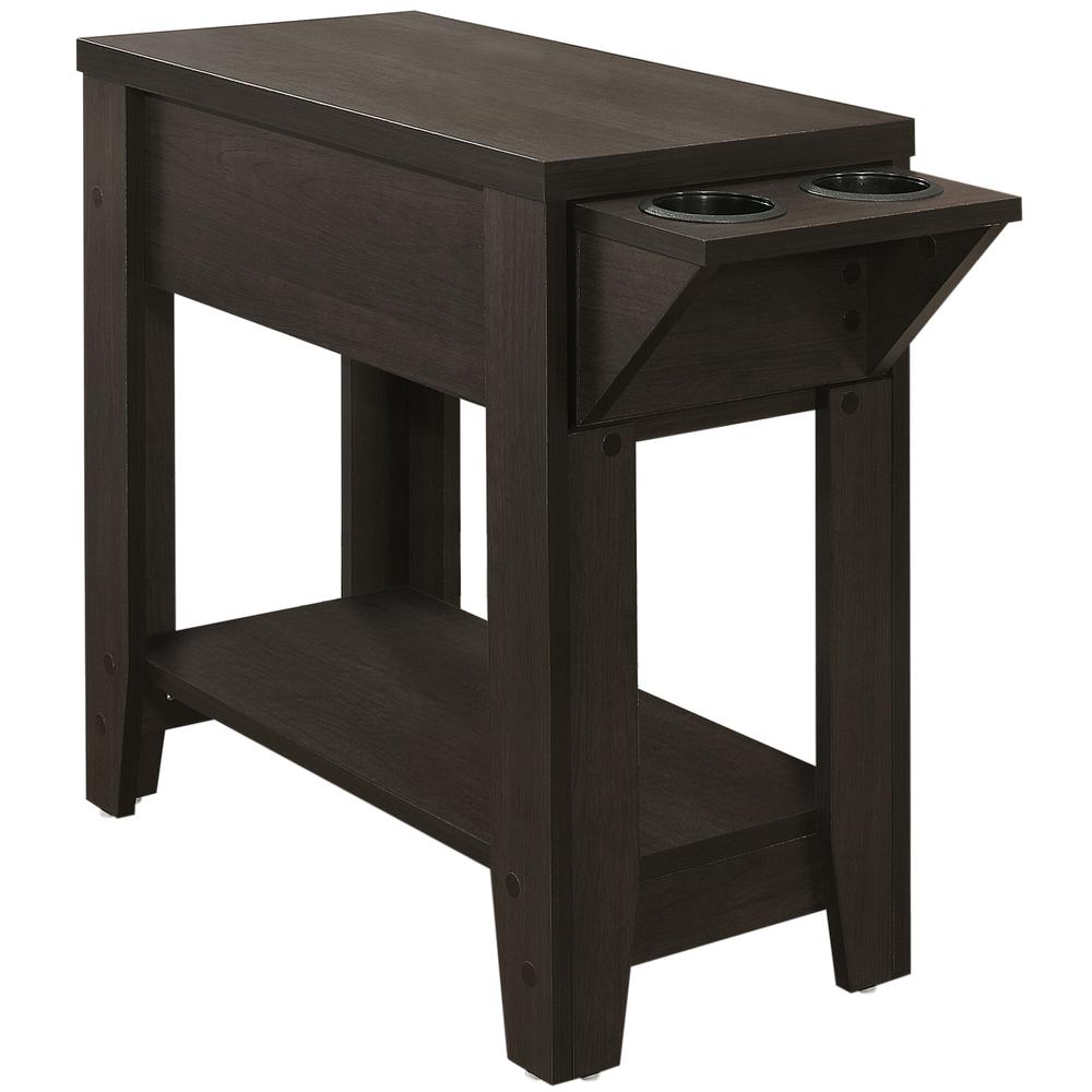Accent Table, Side, End, Storage, Lamp, Living Room, Bedroom, Brown Laminate. Picture 1