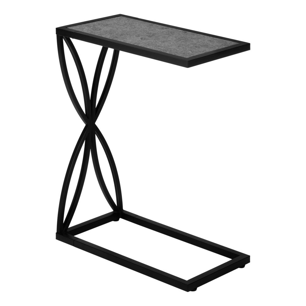 Accent Table, C-shaped, End, Side, Snack, Living Room, Bedroom. Picture 1