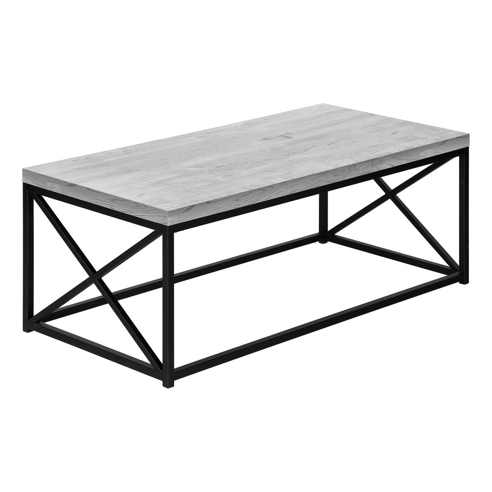 Coffee Table, Accent, Cocktail, Rectangular, Living Room, 44L, Grey Laminate. Picture 1