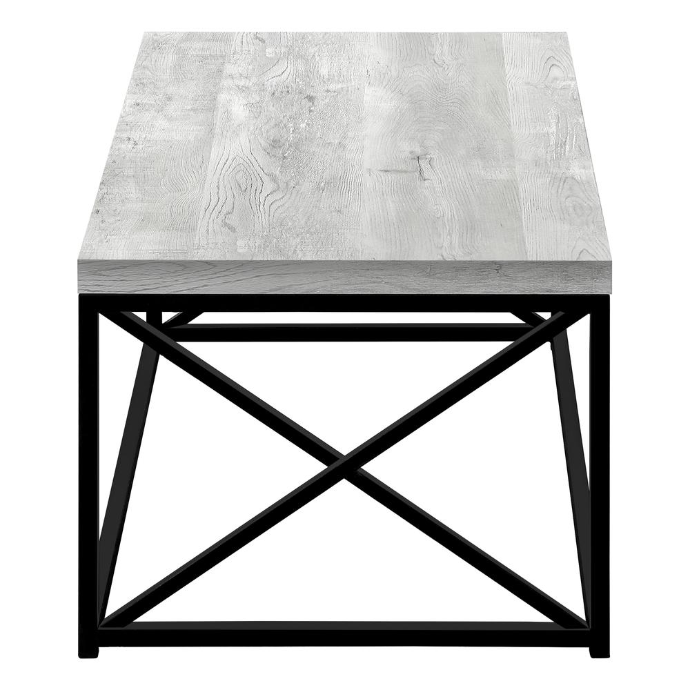 Coffee Table, Accent, Cocktail, Rectangular, Living Room, 44L, Grey Laminate. Picture 3