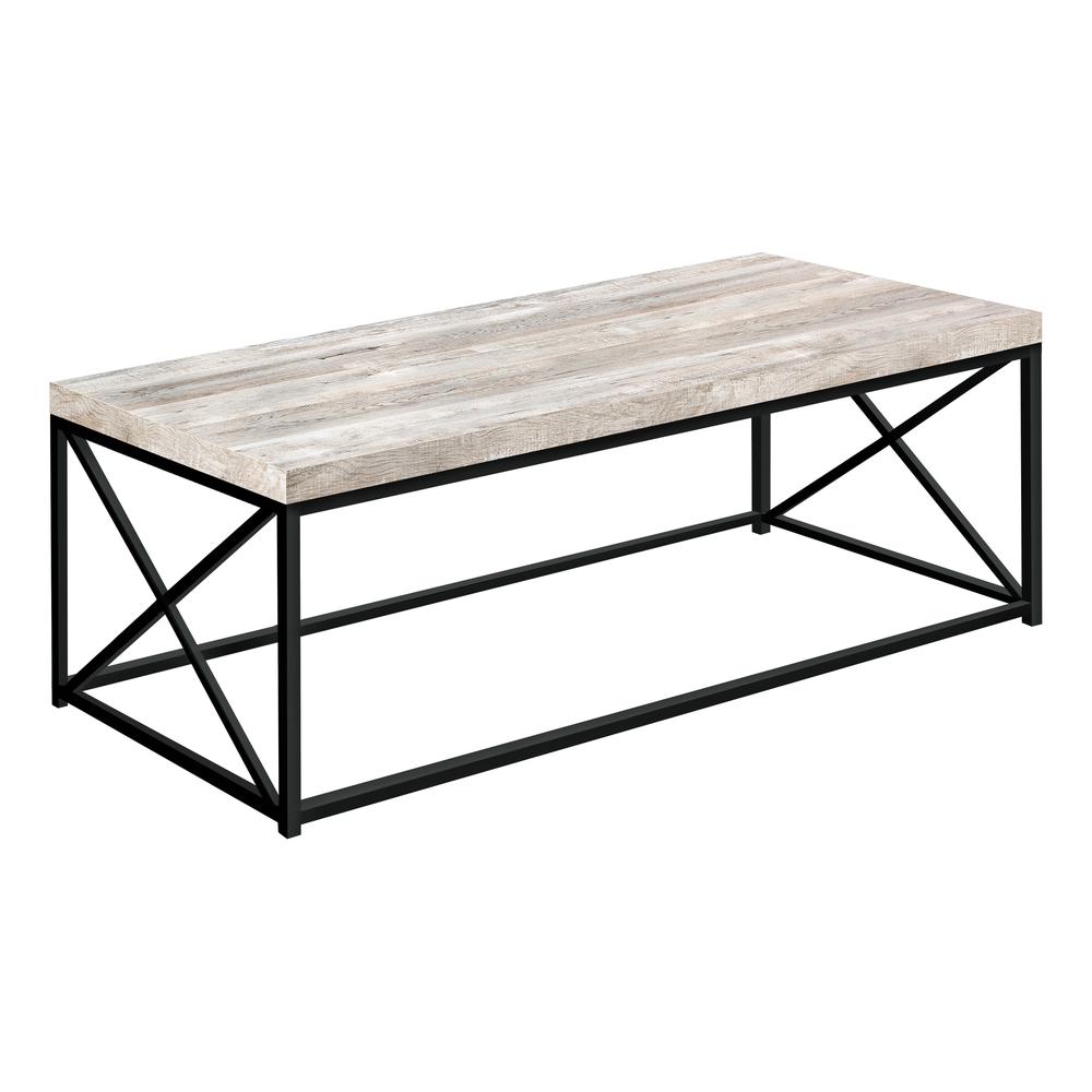 Coffee Table, Accent, Cocktail, Rectangular, Living Room, 44L, Beige Laminate. Picture 1