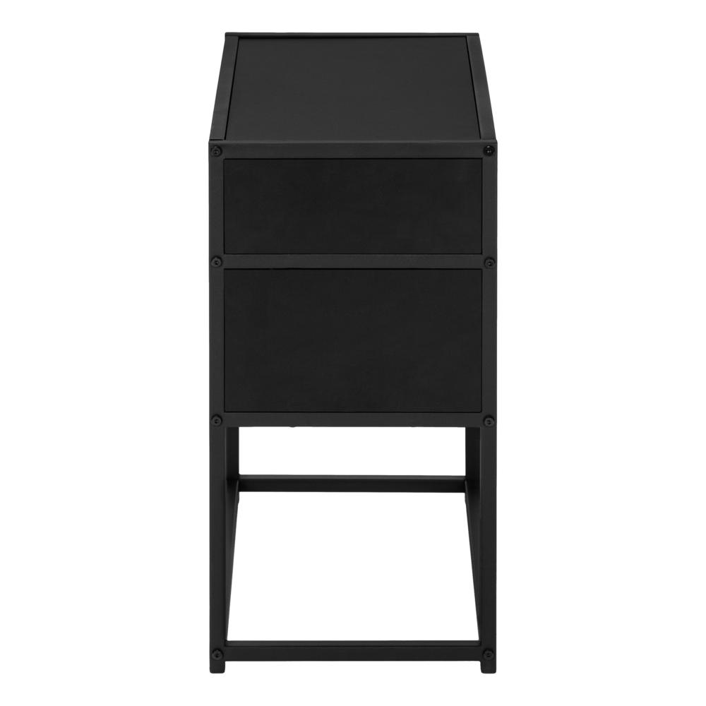 Accent Table, Side, End, Nightstand, Lamp, Living Room, Bedroom, Black Laminate. Picture 3