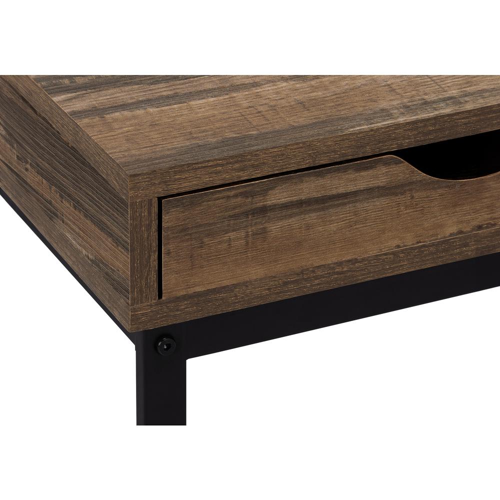 Accent Table, C-shaped, End, Side, Snack, Storage Drawer, Living Room. Picture 7
