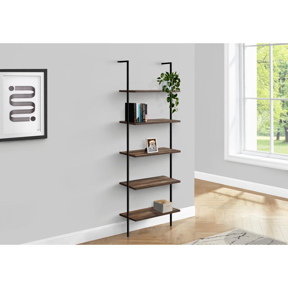 Bookshelf, Bookcase, Etagere, Ladder, 5 Tier, 72H, Office, Bedroom. Picture 9