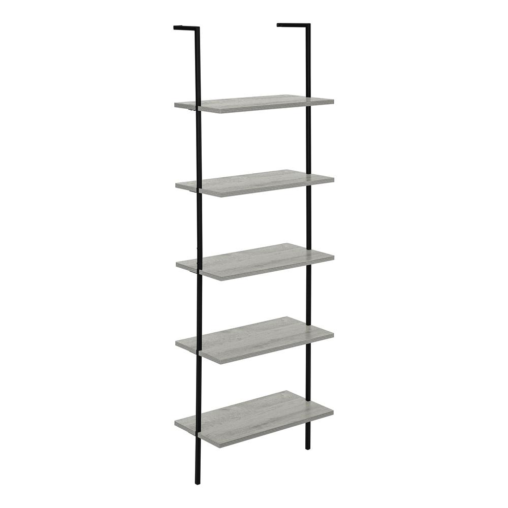 Bookshelf, Bookcase, Etagere, Ladder, 5 Tier, 72H, Office, Bedroom. Picture 1