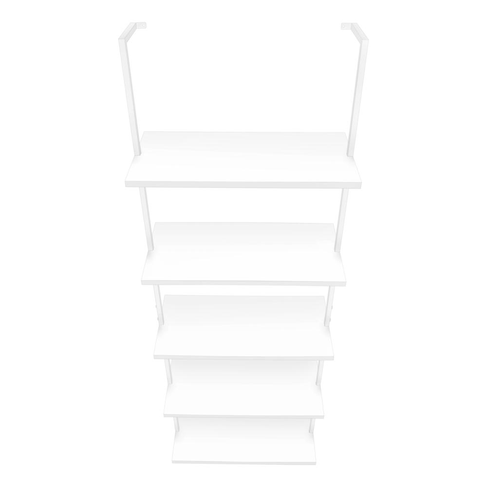 Bookshelf, Bookcase, Etagere, Ladder, 5 Tier, 72H, Office, Bedroom. Picture 5