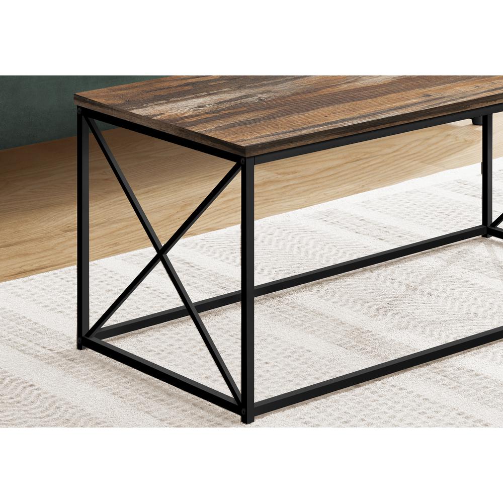 Coffee Table, Accent, Cocktail, Rectangular, Living Room, 40L, Brown Laminate. Picture 3