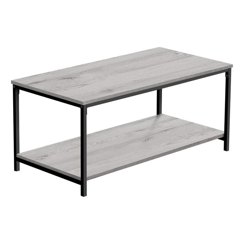 Coffee Table, Accent, Cocktail, Rectangular, Living Room, 40L, Grey Laminate. Picture 1