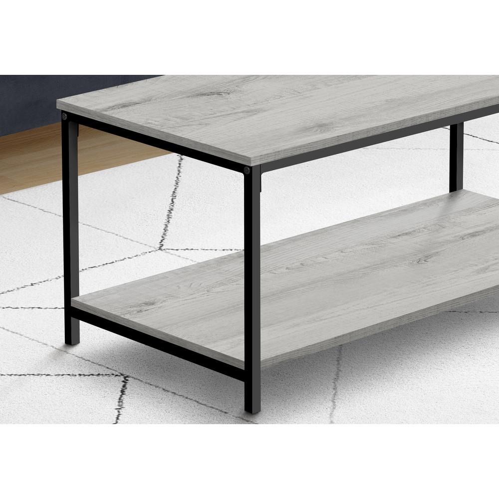 Coffee Table, Accent, Cocktail, Rectangular, Living Room, 40L, Grey Laminate. Picture 3