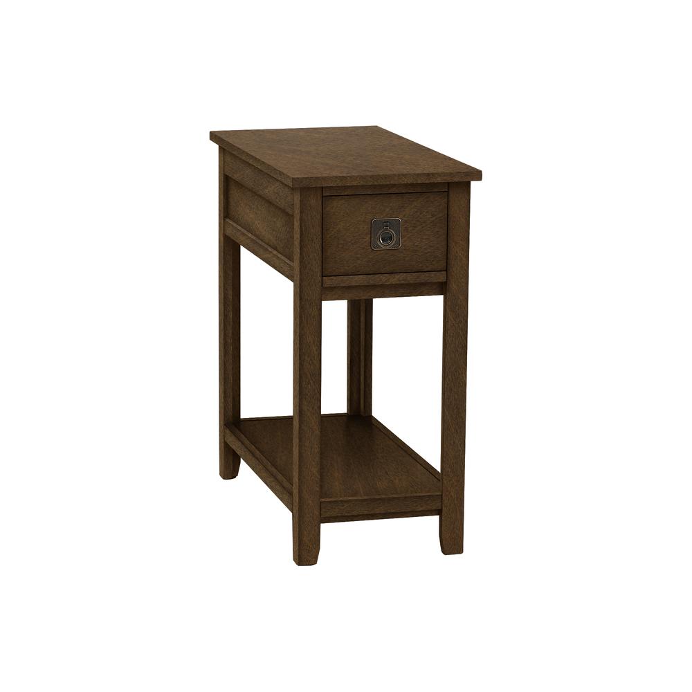 Accent Table, End, Side Table, Nightstand, Bedroom, Narrow, Storage Drawer. Picture 1