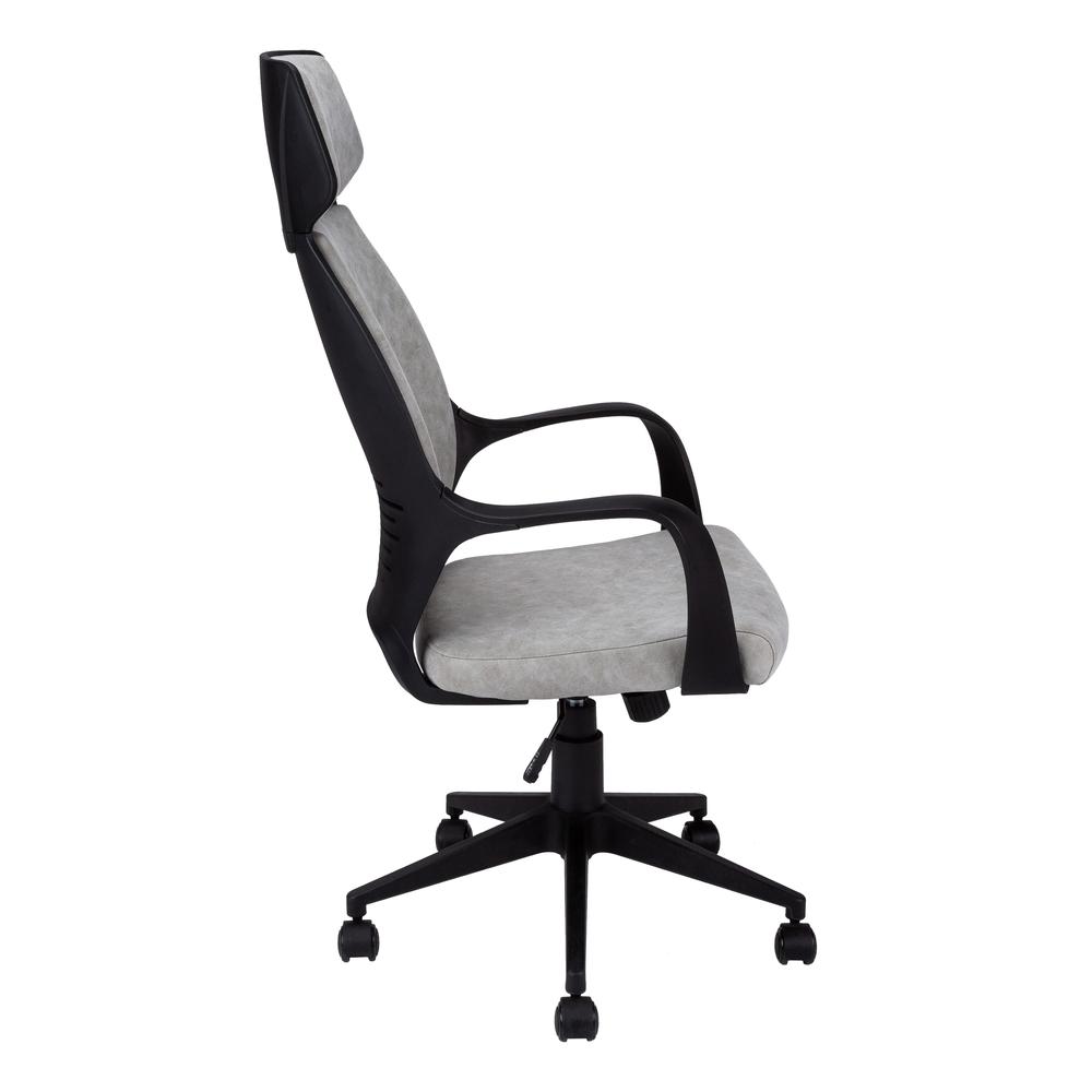 Office Chair, Adjustable Height, Swivel, Ergonomic, Armrests, Computer Desk. Picture 4