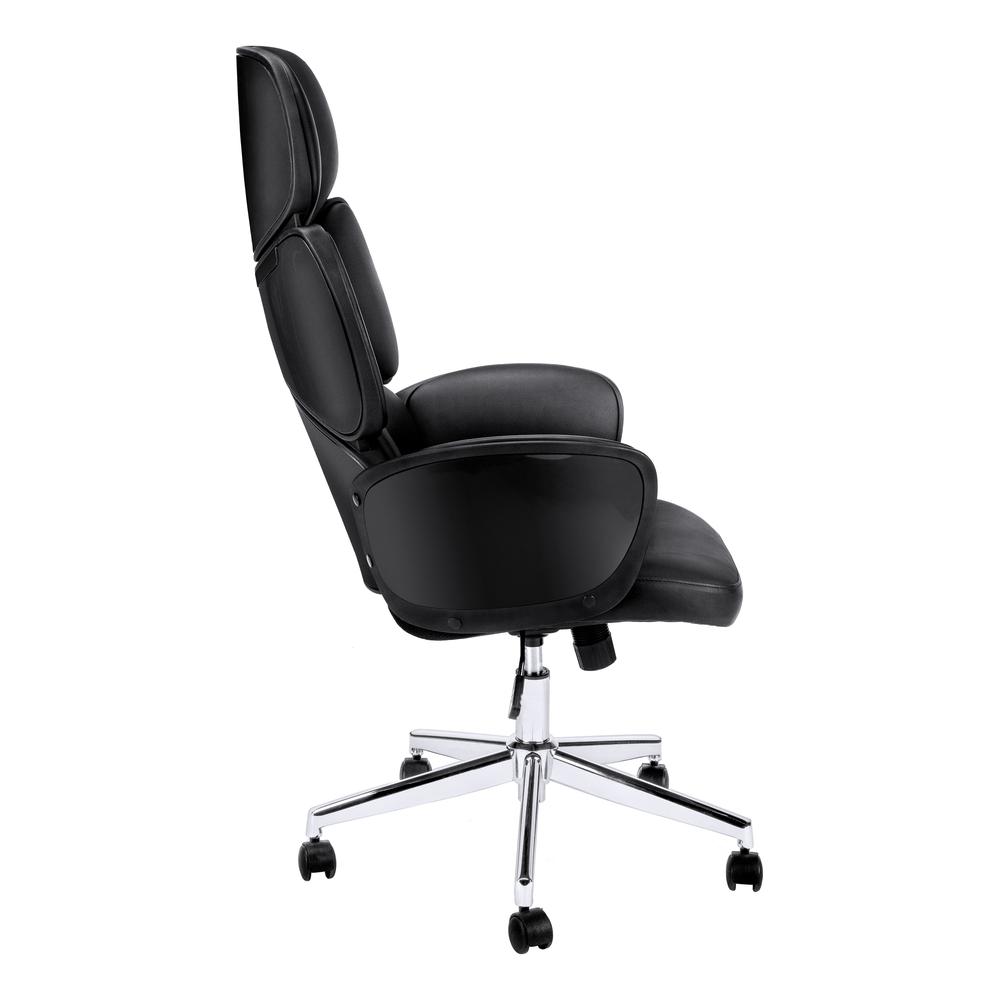 Office Chair, Adjustable Height, Swivel, Ergonomic, Armrests, Computer Desk. Picture 4