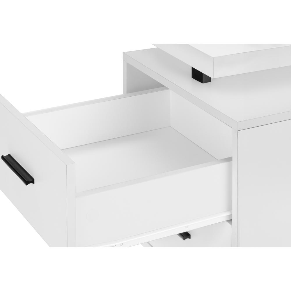 Computer Desk, Home Office, Laptop, Left, Right Set-up, Storage Drawers, 60L. Picture 7