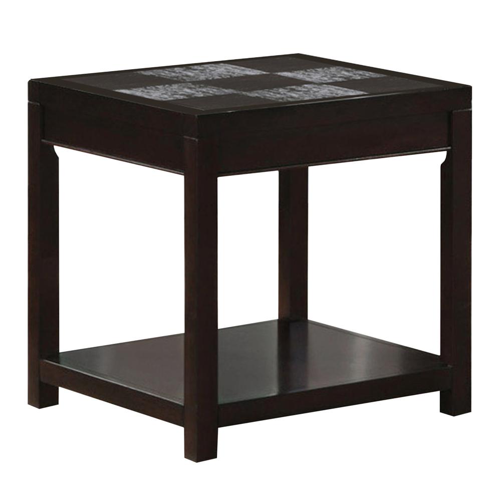 Accent Table, Side, End, Nightstand, Lamp, Living Room, Bedroom, Brown Laminate. Picture 1