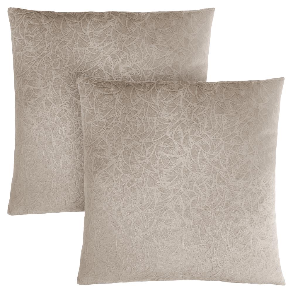 Pillows, Set Of 2, 18 X 18 Square, Insert Included, Decorative Throw, Accent. Picture 1