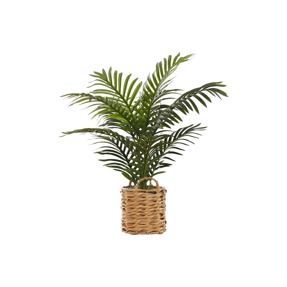 Artificial Plant, 24 Tall, Palm, Indoor, Faux, Fake, Table, Floor, Greenery. Picture 1